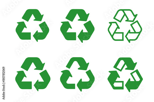 Eco Logo Variations. Green label design with eco vibes trend. Icon set. Set Logo of green label design with eco vibes trend: sun over hills. harmonious logo