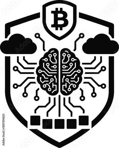 Brain representing digital mindfulness and cryptocurrency