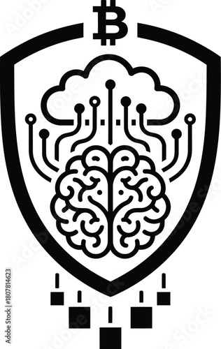 Brain representing digital mindfulness and cryptocurrency