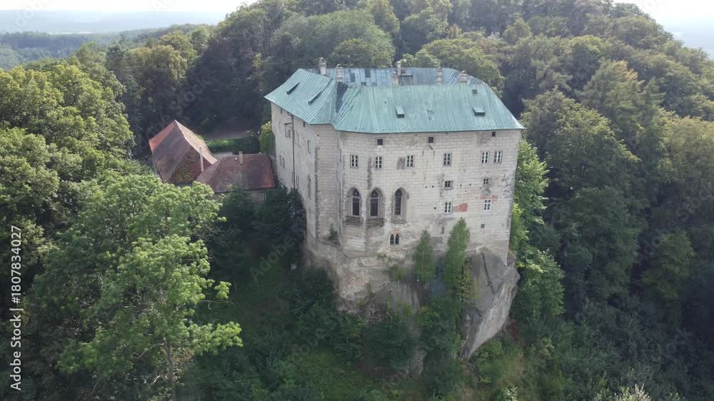 custom made wallpaper toronto digitalAerial view of Houska Castle, Czech Republic

