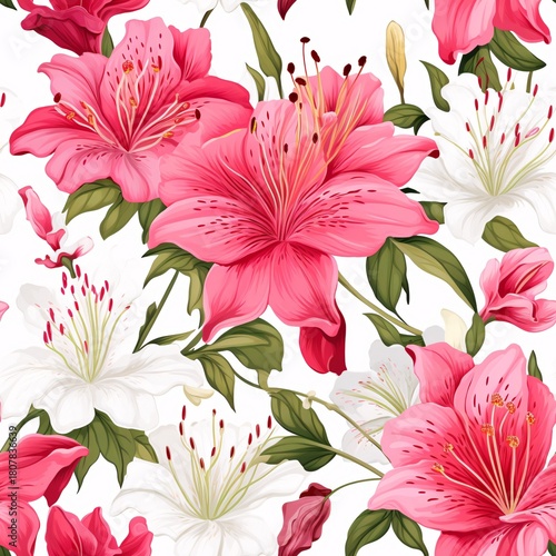 Flower Seamless Pattern, Floral Seamless Pattern, Flowers Digital paper, Flower Pattern