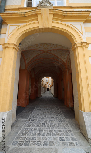 Passage in the Benedictine Abbey in Melk Austria