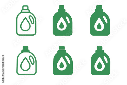 Eco Cleaning Logos. Using Eco-Friendly Cleaning Products. Icon set. Set Logo of Eco Cleaning: hand holding plant and sponge. harmonious logo variations of the