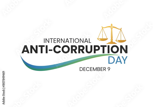 International Anti-Corruption Day Logo December 9 Justice Balance PNG on Transparent Background