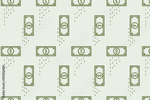 money seamless dollar bill pattern digital transfer finance background