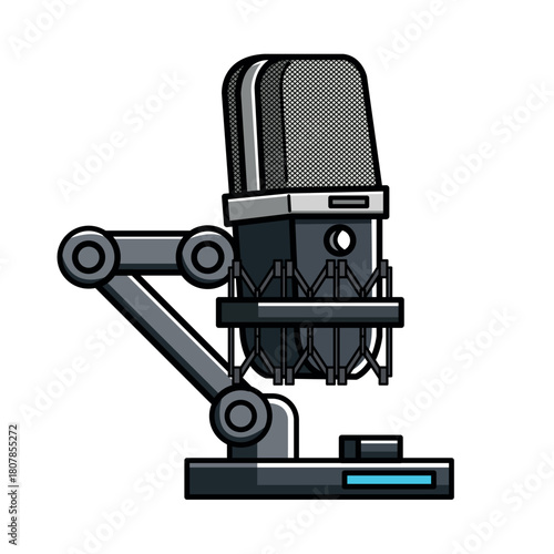 gamer microphone illustration