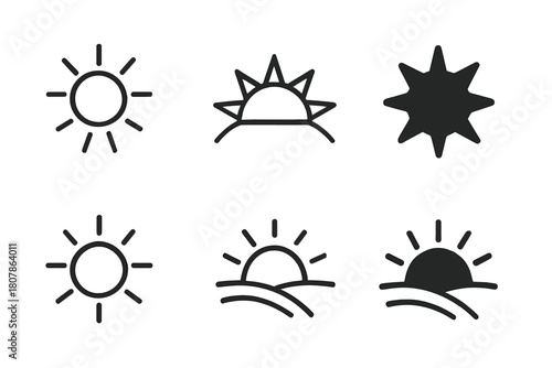 Artists' Collaborative Mural. A group of artists working together on a large community mural project. Icon set. Set Logo of Sunlight: Natural outdoor setting.