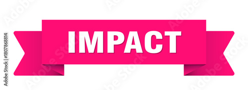 impact ribbon isolated on transparent background. impact ribbon