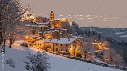 church in the winter