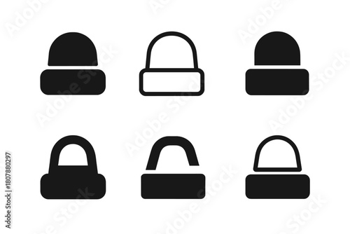 Roller Skate Stoppers. Roller skate stopper. Icon set. Set Logo of roller skate stopper: adjustable toe stopper. harmonious logo variations of the same