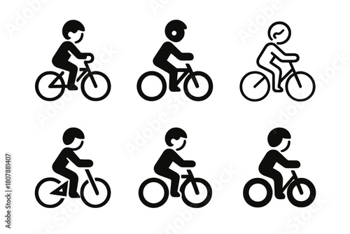 Children's Hobbies Icons. Children's hobbies (reading, cycling, painting). Icon set. Set Logo of children's hobbies: storybook with stars. harmonious logo