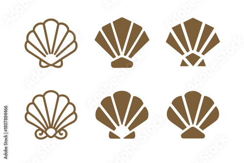 Tropical Tiki Logos. Tropical tiki bar setup and decoration. Icon set. Set Logo of Tropical tiki bar setup and decoration: palm tree with coconuts. harmonious