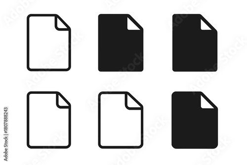 Crisp Paper Icons. Crisp Paper. Icon set. Set Logo of Crisp Paper: Origami paper. harmonious logo variations of the same emblematic concept, each