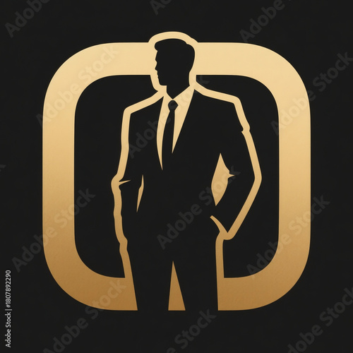 businessman in suit silhouette