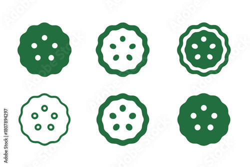 Pickled Food Icons. pickled food. Icon set. Set Logo of pickled food: vintage jar label design. harmonious logo variations of the same emblematic concept, each