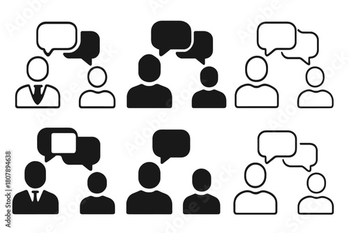 Workplace Support Icons. Handling workplace stress and managerial support. Icon set. Set Logo of Encouragement Badge: Star or trophy for support. Abstract