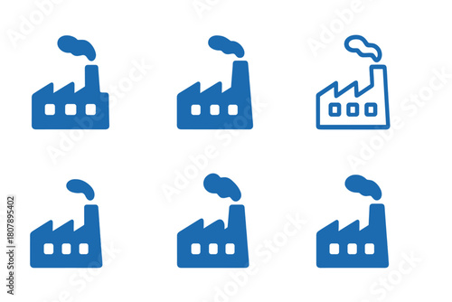 Industrial Icons Set. Human Activity. Solid icon set of Human Activity: factory, car, smoke, oil barrel, bulldozer, pipeline, trash, power plant, dead tree,