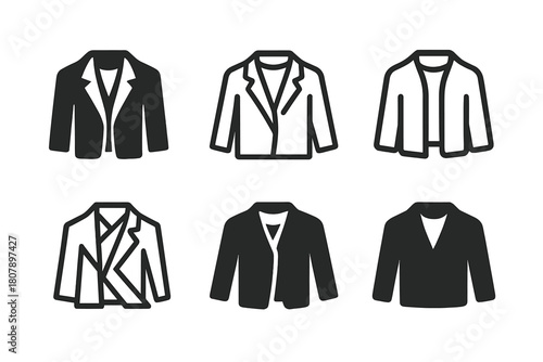 Outfit Logo Variations. Mixing and matching outfits. Icon set. Set Logo of mixing and matching outfits: shoes and accessories. harmonious logo variations of