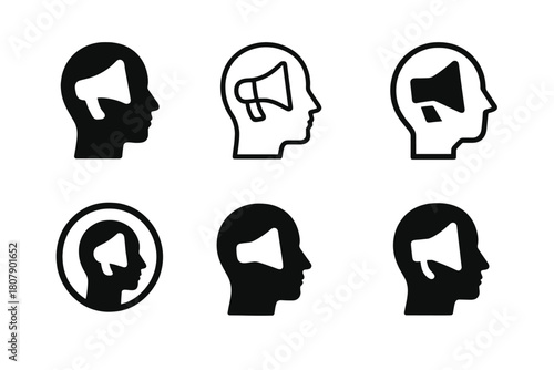 Startup Marketing Icons. Marketing strategies for startups and small businesses. Icon set. Set Logo of marketing strategies for startups and small businesses: