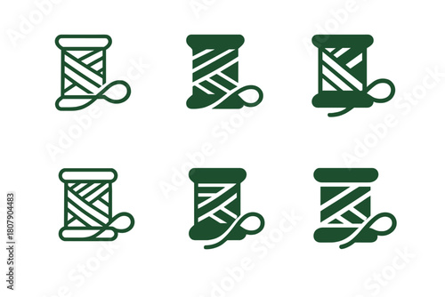 Ecological Logo Designs. Inspirational design with ecology materials trend. Icon set. Set Logo of Inspirational design with ecology materials trend: bamboo