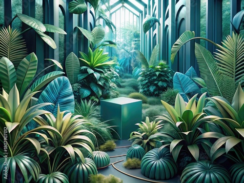 forest background for product branding and presentation