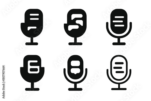 Diverse Logo Designs. Lighting composition. Icon set. Set Logo of lighting composition: spotlight on subject. harmonious logo variations of the same emblematic