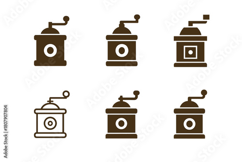 Coffee and Tea Logos. Coffee and tea. Icon set. Set Logo of coffee and tea: steaming cup. harmonious logo variations of the same emblematic concept, each with
