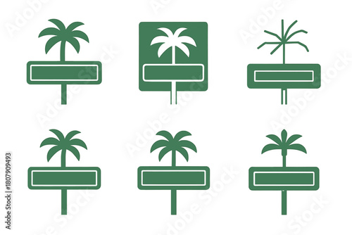 Hollywood Boulevard Icons. Hollywood Boulevard. Icon set. Set Logo of Hollywood Boulevard: street performer silhouette with guitar next to star tile.