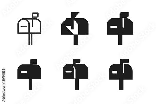 Urban Street Icons. Urban streets. Icon set. Set Logo of Urban streets: Traffic light. harmonious logo variations of the same emblematic concept, each with