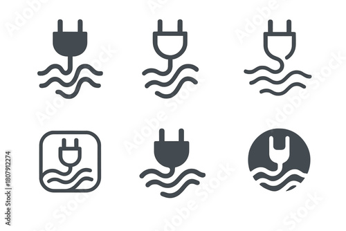 Digital Detox Icons. Digital detox and mindfulness practices. Icon set. Set Logo of digital detox and mindfulness practices: smartphone transforming into a