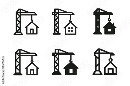 Disaster Preparedness Icons. Architecture for disaster preparedness and recovery. Icon set. Set Logo of architecture for disaster preparedness and recovery: