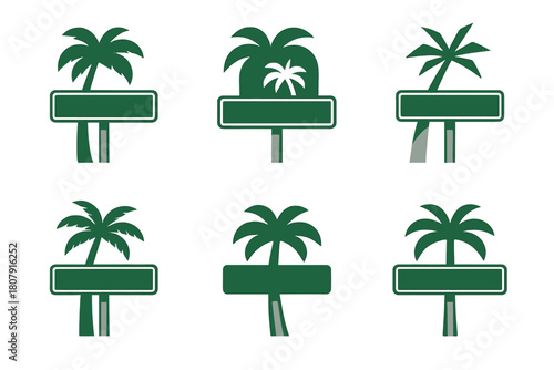 Hollywood Boulevard Logos. Hollywood Boulevard. Icon set. Set Logo of Hollywood Boulevard: clapboard merged with boulevard map grid. harmonious logo variations