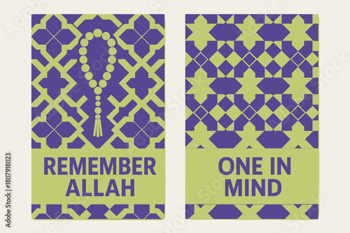 Geometric Remembrance Banners. Remembrance. Two vertical A6 banners with safe margins, centered composition, no elements touching edges, geometric, royal
