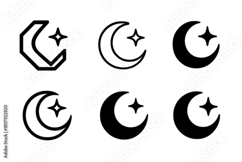 Memorial Logo Variations. Remembering loved ones with special memorial traditions. Icon set. Set Logo of remembering loved ones with special memorial