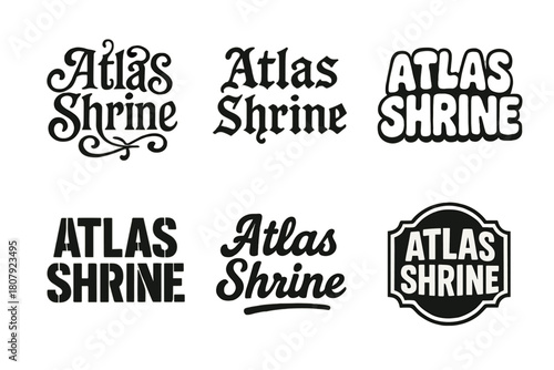 Diverse Lettering Styles. Effort creates results. Set lettering. harmonious lettering variations of the same emblematic concept, each with different artistic