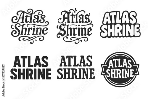 Diverse Lettering Styles. Effort creates results. Set lettering. harmonious lettering variations of the same emblematic concept, each with different artistic