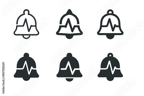 Emotional Notification Icons. Emotional weight of notifications. Icon set. Set Logo of emotional weight of notifications: notification count bubble with heavy