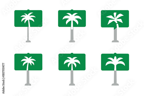 Hollywood Boulevard Logos. Hollywood Boulevard. Icon set. Set Logo of Hollywood Boulevard: clapboard merged with boulevard map grid. harmonious logo variations