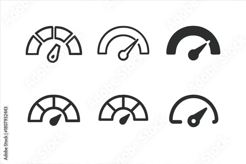 Live Polling Icons. Live Polling Graphics. Icon set. Set Logo of live polling graphics: ballot box merged with real-time chart line. harmonious logo variations