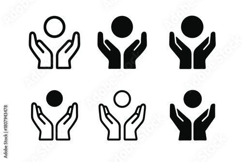 Holy Communion Logos. Holy communion. Icon set. Set Logo of holy communion: sacred altar with chalice. harmonious logo variations of the same emblematic