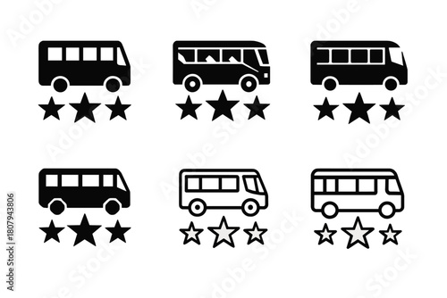 Hollywood Boulevard Icons. Hollywood Boulevard. Icon set. Set Logo of Hollywood Boulevard: street performer silhouette with guitar next to star tile.