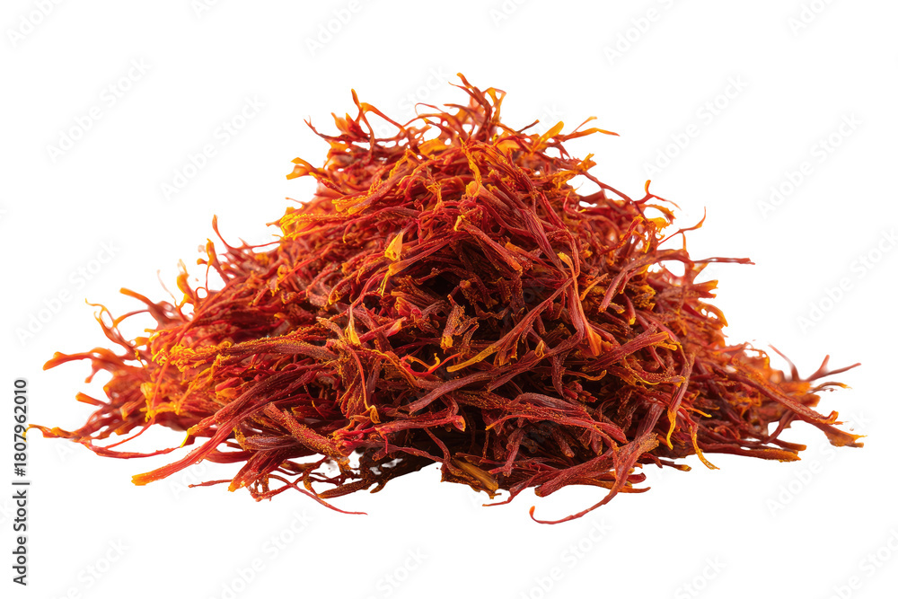 Naklejka premium Pile of vibrant orange-red threads