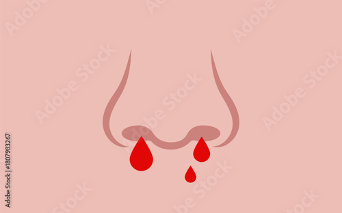 Nosebleed medical icon