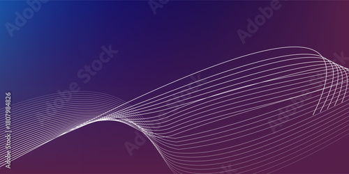 Blue purple red gradient mesh abstract background with wavy blended lines nice for wallpaper or banner