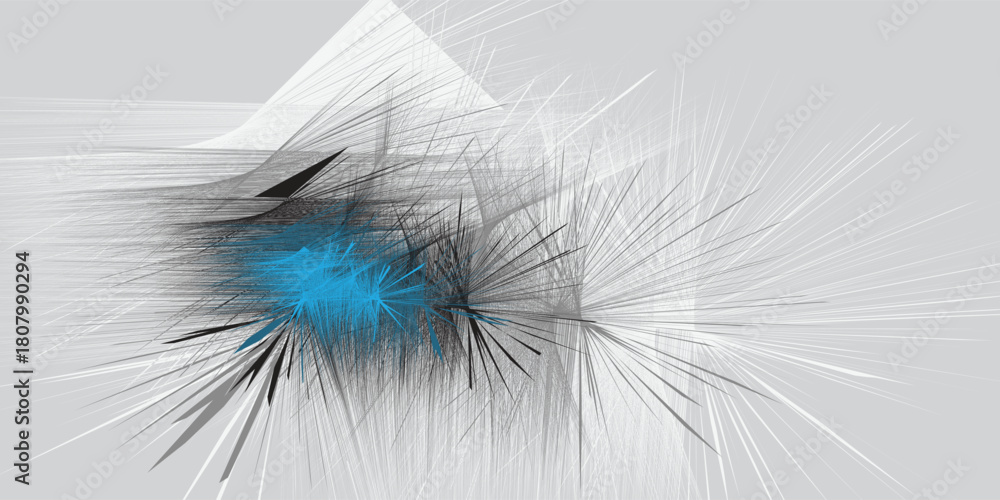 Obraz premium Abstract with geometric line stack. Vector line contour.