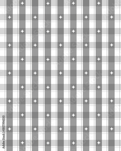 Black and White Plaid Pattern Background with Diamonds