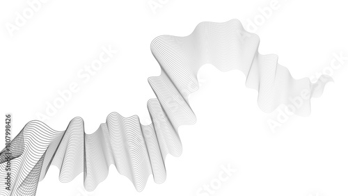 Abstract backdrop with grey wave gradient lines