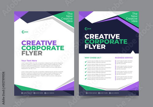 Creative corporate flyer design template