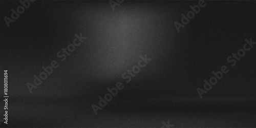 Limbo black background. Abstract dark gradient backdrop. Color wall of studio, room, stand for product display or photo.eps10