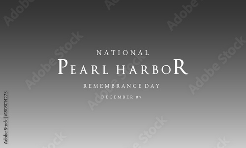 Pearl Harbor attack memorial background - Pearl Harbor Remembrance Day white background. Vector Illustration